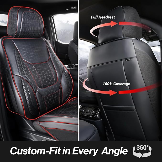 Seat Covers for GMC Sierra — Full Set — Black