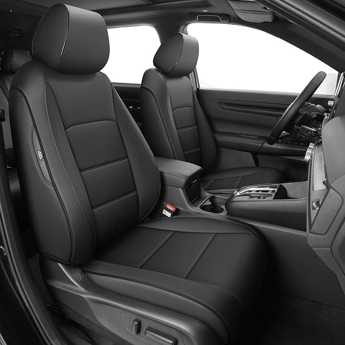 Faux Leather Seat Covers for Honda CR-V — Full Set — Black