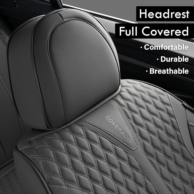 Universal Seat Covers — Full Set — Gray