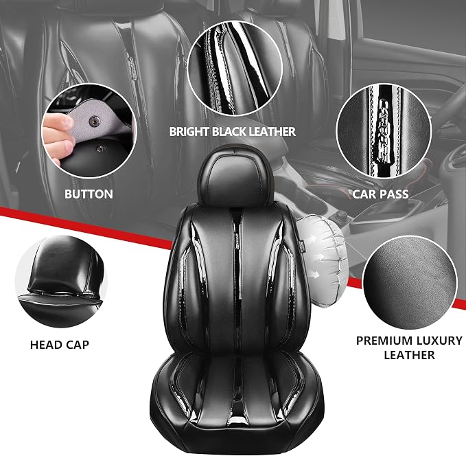 Universal Seat Covers — Full Set — Black