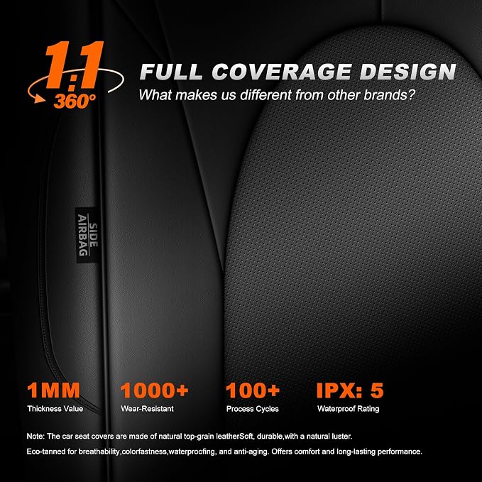 Faux Leather Seat Covers for Toyota Highlander — Full Set — Gray