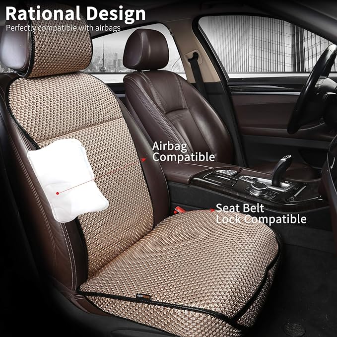 Universal Seat Covers — Front Seat — Beige