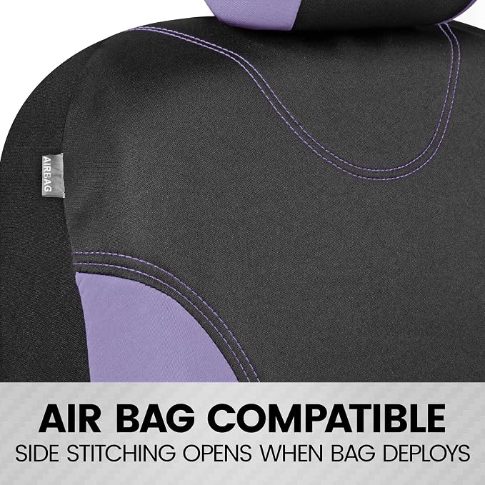 Car Seat Covers — Full Set — Purple