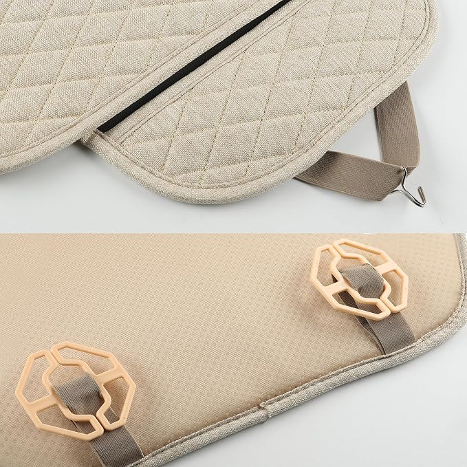 Universal Fabric Seat Covers — Front Seat — Beige