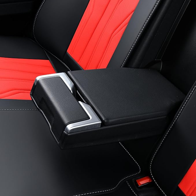 Universal Seat Covers — Black / Red