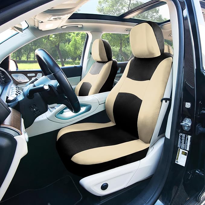 Universal Seat Covers — Full Set — Beige