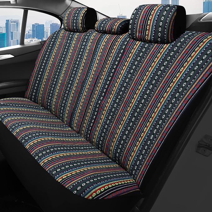 Universal Seat Covers — Full Set — Red / Blue