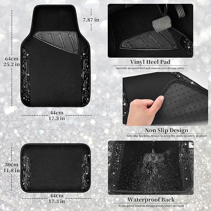 Universal Seat Covers — Full Set — Black