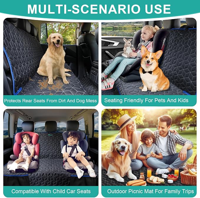 Pet Car Seat Protector — Front Seat — Blue