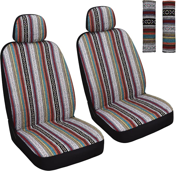Universal Seat Covers — Front Seat — Red