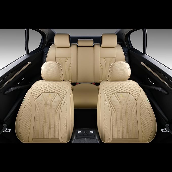 Universal Seat Covers — Rear Seat — Beige
