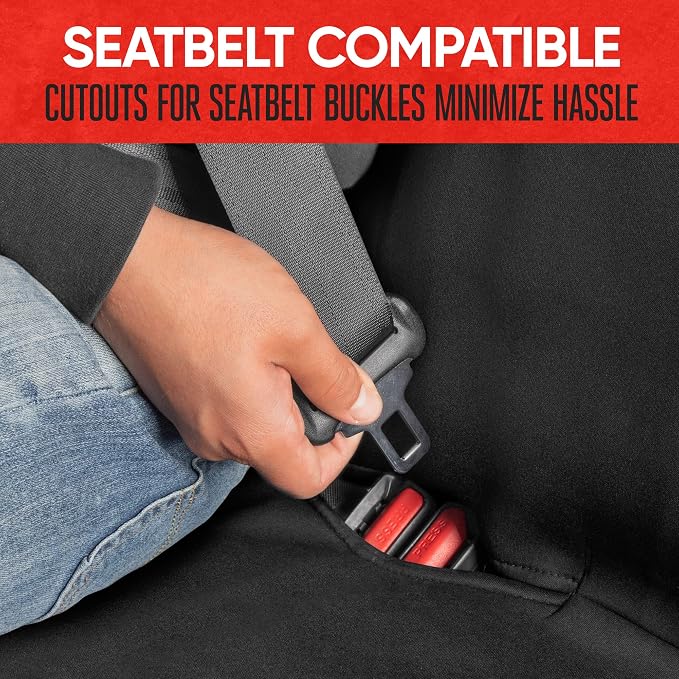 Universal Fabric Seat Covers — Full Set — Gray