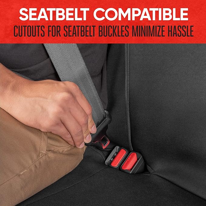 Pet Car Seat Protector — Rear Seat — Black