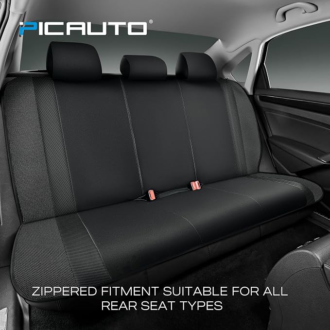 Universal Fabric Seat Covers — Full Set — Gray