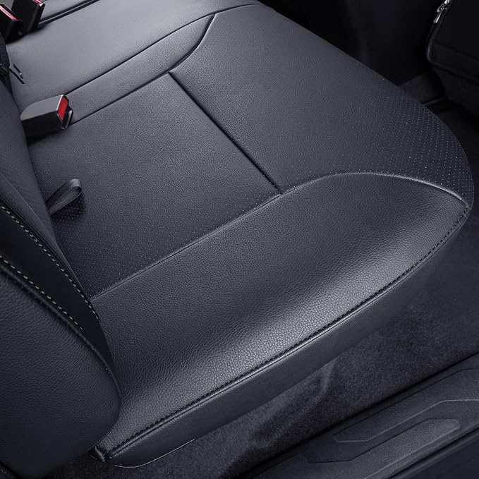 Faux Leather Seat Covers for Toyota Tacoma — Rear Seat — Black