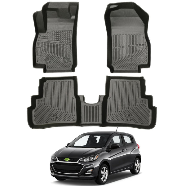Chevrolet Spark 2016โ2020 3D Laser-Fit All-Weather TPE Floor Mats (LHD)