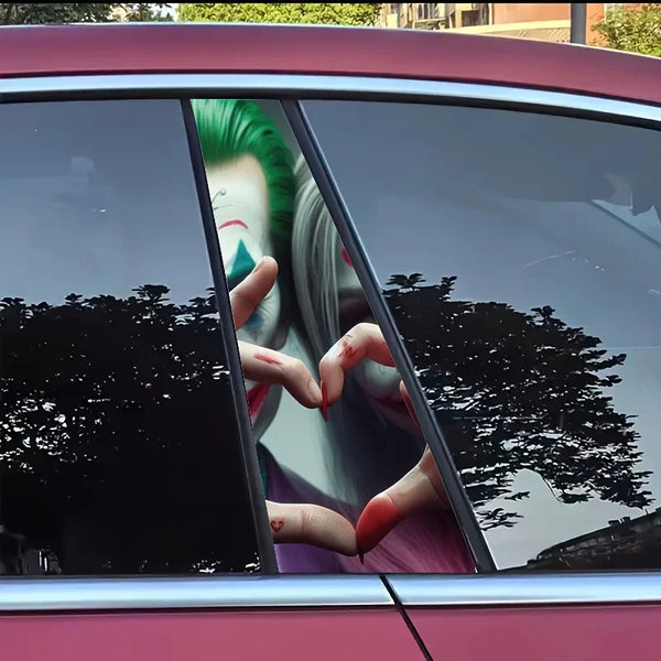 2pcs Auto B-Pillar Clown Car Stickers Auto B Pillar Sf91f7b654704457683cb6abd9696fcd4T