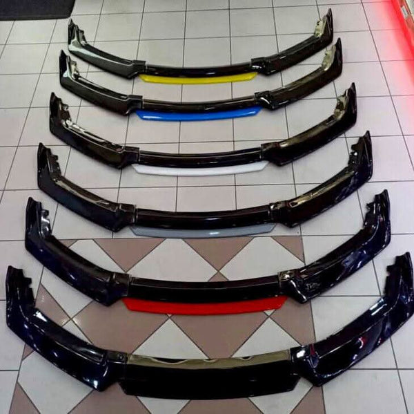 Auto Partsโข Car Front Bumper Body Kit Spoiler Splitter 4/Pcs auto-partstm-car-front-bumper-body-kit-spoiler-splitter-4pcs-auto-parts-1