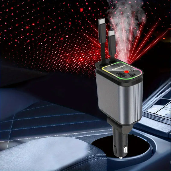 66W 4-in-1 Retractable Car Charger With Star Projector 2 TypeC b824590e-002f-4eb2-a39c-50e977475b9f
