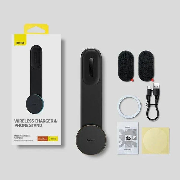 Baseus Magsafe Car Mount Charger 15W Wireless Car Charger Phone Holder Black baseus-magsafe-car-mount-charger-15w-wireless-car-charger-phone-holder-auto-parts-1