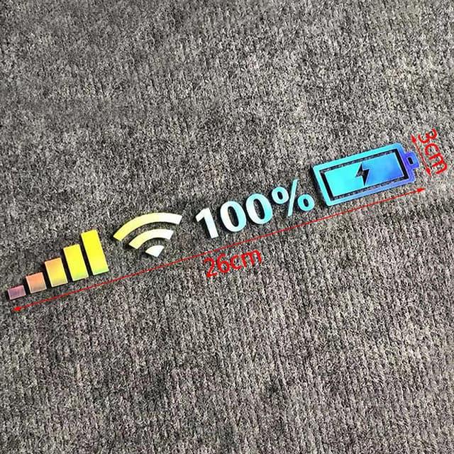 Car Funny Sticker Silver White Reflective Type Style B ( 26cm*3cm ) car-funny-sticker-silver-white-reflective-type-auto-parts-14