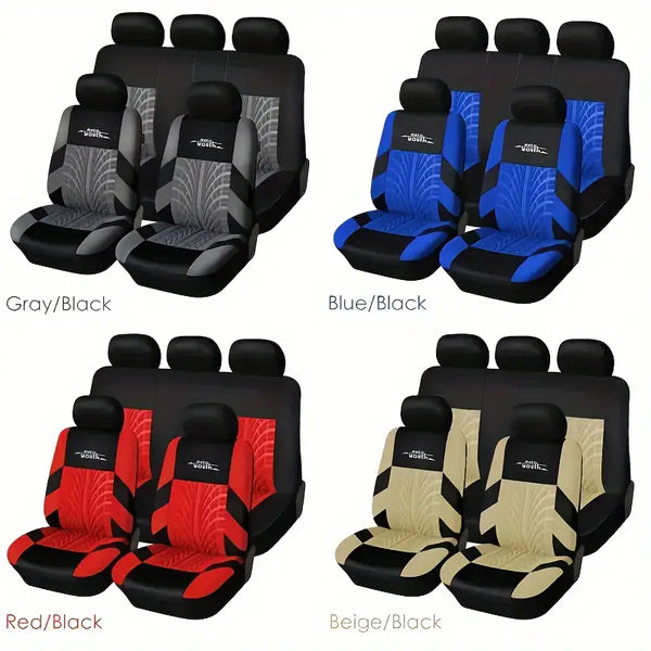 Premium Polyester Fiber Full Set Seat Cover Kit - All-Season Vehicle Seat Protectors d44011a7-c9f8-480a-a174-c50ece607f95
