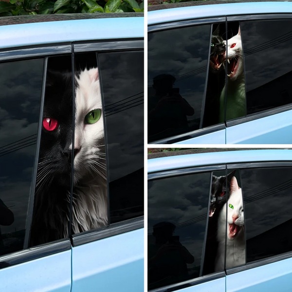 2pcs Auto B-Pillar Car Stickers, Cool Cat download-2024-10-30T171715.383