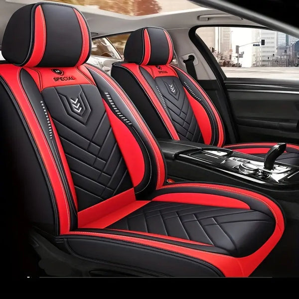 PU Leather Car Seat Covers, 5-Seat Front & Rear Durable Seat Cushions for All Cars ec51982f-03de-4b81-827f-6a8b71b5446d