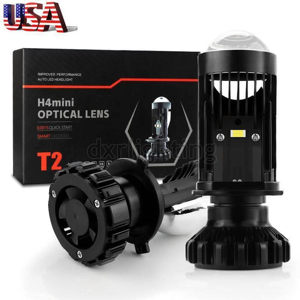 LHD & RHD H4 Bi-LED Mini Projector Lens 100W 20000LM Bulbs Headlight Hi/Lo 6000K lhd-and-rhd-h4-bi-led-mini-projector-lens-100w-20000lm-bulbs-headlight-hilo-6000k-auto-parts-1