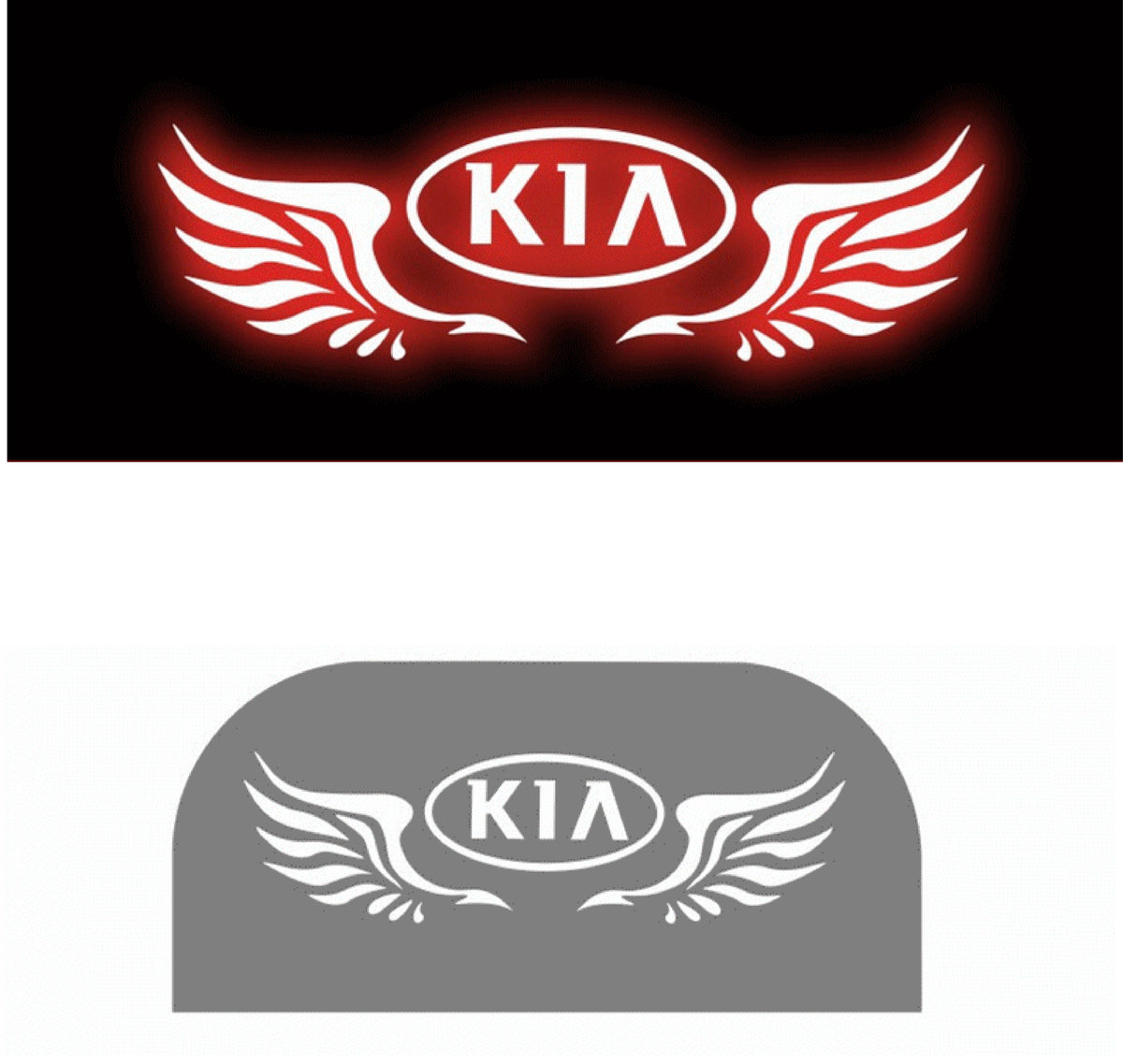 Devil Eyes Sticker high brake light High Quality Rear Tail Light Kia opppp