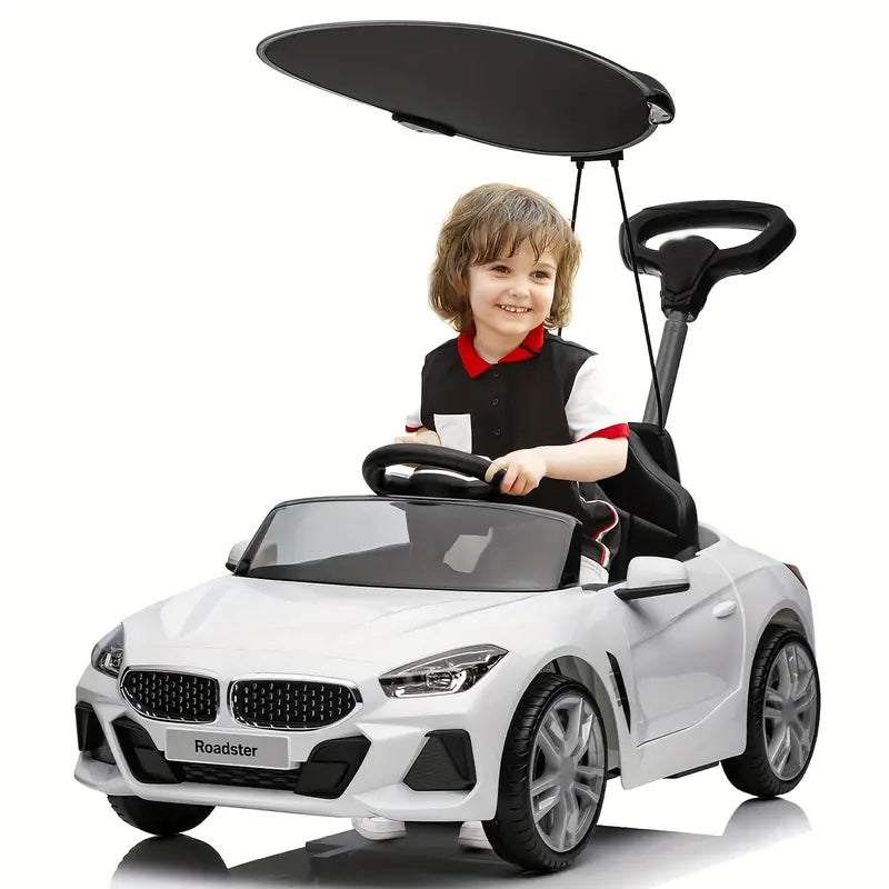 Push Ride-on Car For Toddlers1-5 White With Canopy 010b6c6c-1d86-4865-b978-0fc556853bb7