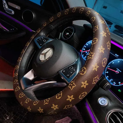 PU Microfiber Anti-Slip Steering Wheel Cover – Embossed Leather, Universal Fit 015bdd1d-790e-4081-96af-71bb24868ee6