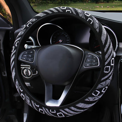 Elastic Microfiber Steering Wheel Cover for Women – Anti-Slip, Breathable, Universal 15” Fit Big O Black 03312629-d9b3-44b2-a3b6-5e82ace60afa