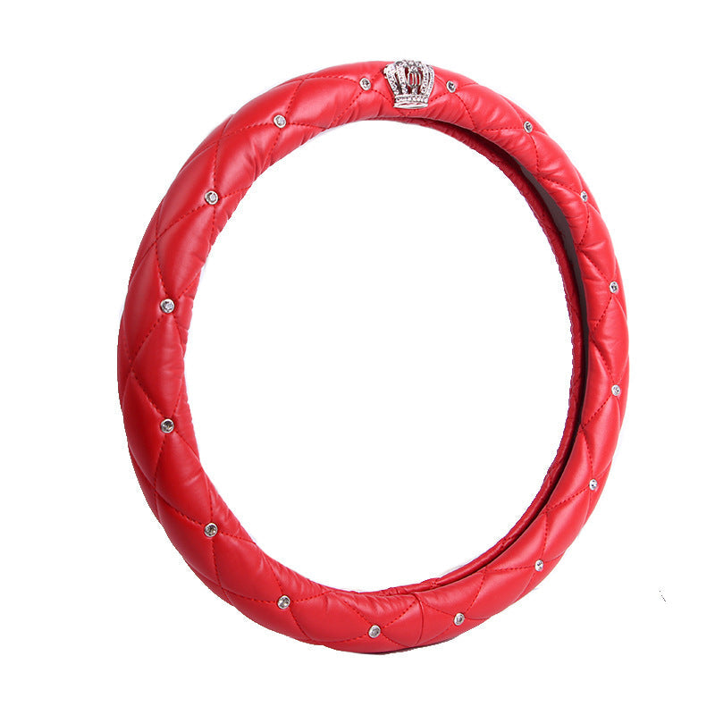 Luxury Diamond Crown Steering Wheel Cover | Bling Crystal Car Decor 10663354922_455652243