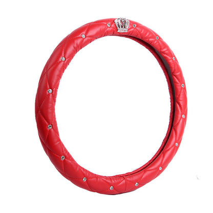 Luxury Diamond Crown Steering Wheel Cover | Bling Crystal Car Decor 10663354922_455652243