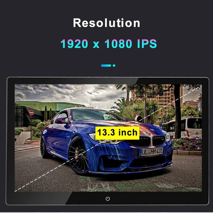 13.3 inch IPS touch screen android 9.0 car headrest monitor 13-3-inch-ips-touch-screen-android-9-0-car-headrest-monitor-auto-parts-2
