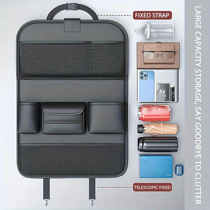 PU Leather Premium Car Storage Seat Organizer 16899eb4-ce2a-4658-9c40-1e72d178edc3