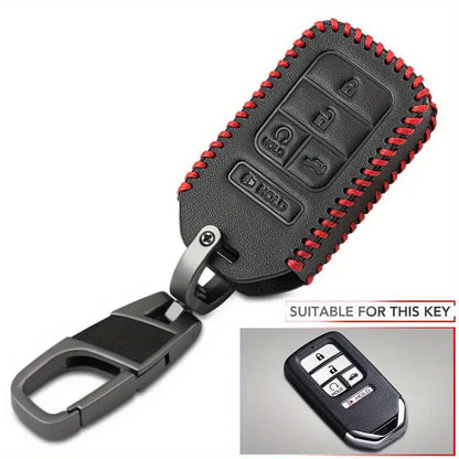 PU Leather, 5 Button, Car Key Case Cover For Honda 1714729911825-cfc9339c91e243559d6ef54bceab7600-goods