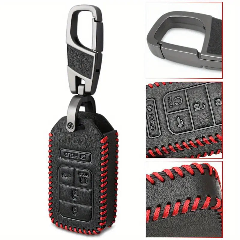 PU Leather, 5 Button, Car Key Case Cover For Honda 1714729913261-d4f14ea372d5488fae737cf05e9b958e-goods