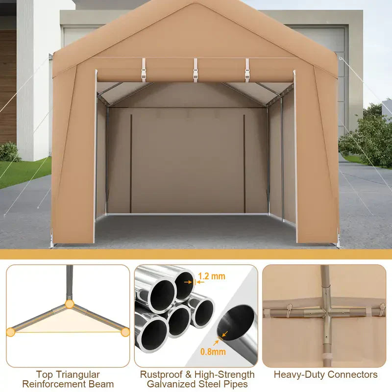 Zippered Door, Outdoor Canopy Tent 1717401816229-a410131bcaee43d893a4064a9e90bcdc-goods
