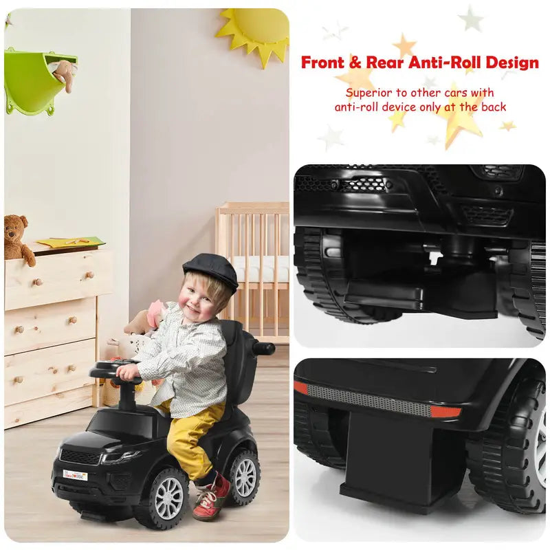 Auto Part Honey Joy 3 in 1 Ride on Push Car Toddler Stroller Sliding Car