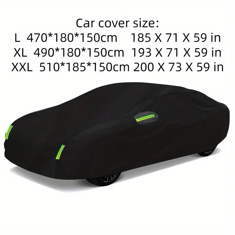 Car Cover for Sedan, Hatchback & SUV - All-Weather, UV Protection with Reflective