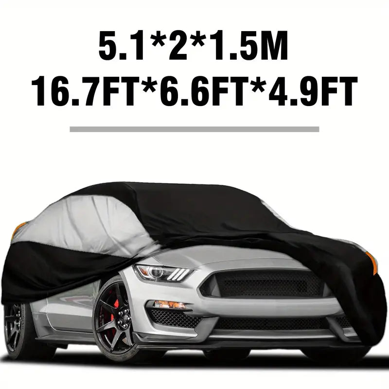 Car Cover For Universal Sedans, Protects Cars From UV, Dust, Rain, Made With Durable Material