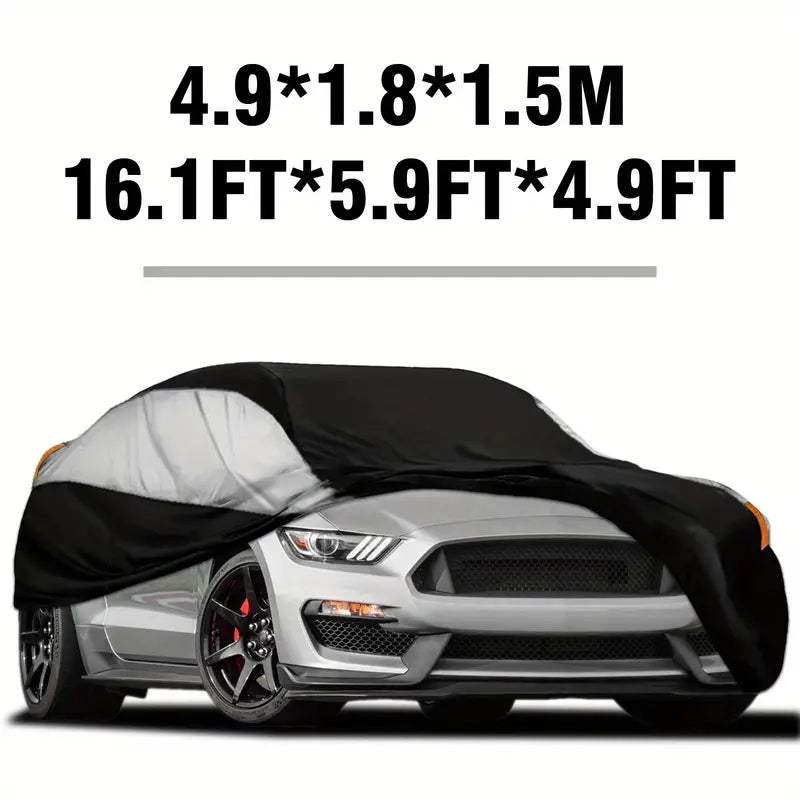 Car Cover For Universal Sedans, Protects Cars From UV, Dust, Rain, Made With Durable Material