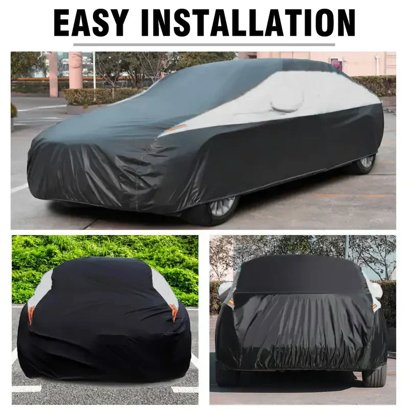 Car Cover For Universal Sedans, Protects Cars From UV, Dust, Rain, Made With Durable Material