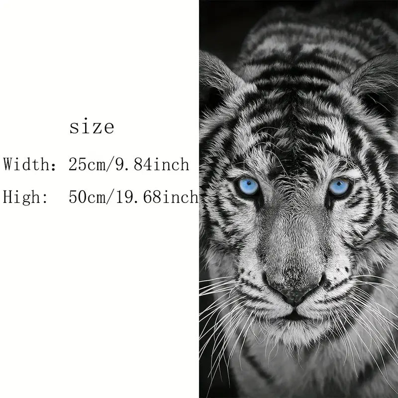 2/pcs Tiger Design Car B-Pillar Stickers