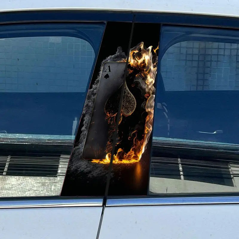 Pillar Cover Scratch Sunscreen Vinyl Decals