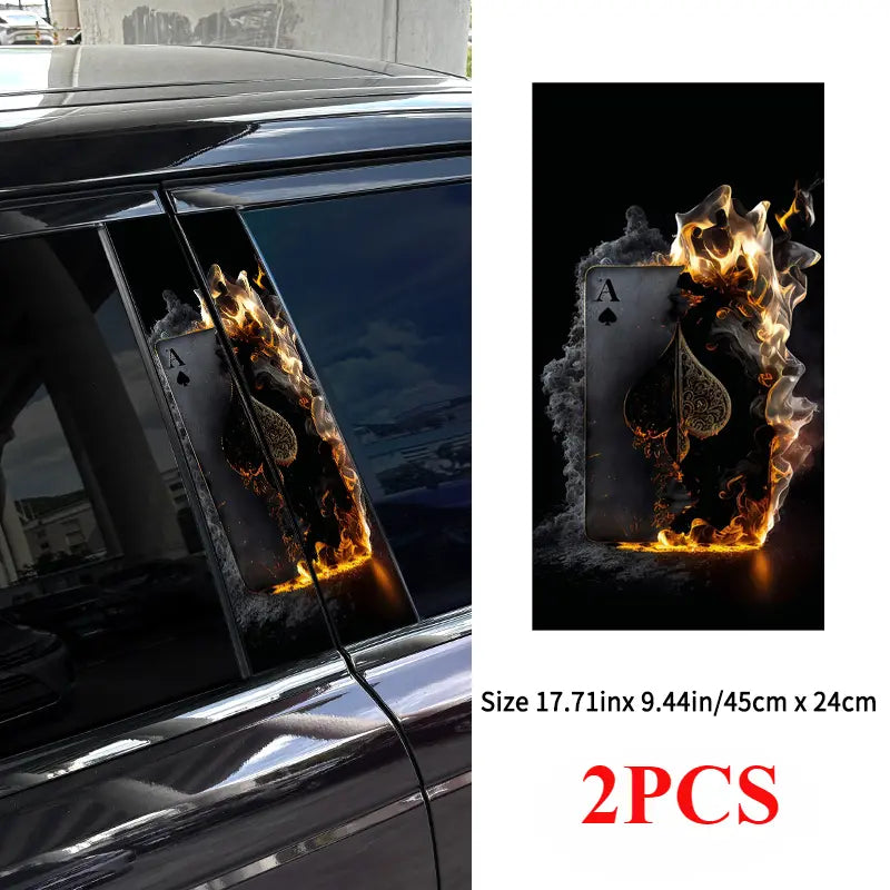 Pillar Cover Scratch Sunscreen Vinyl Decals