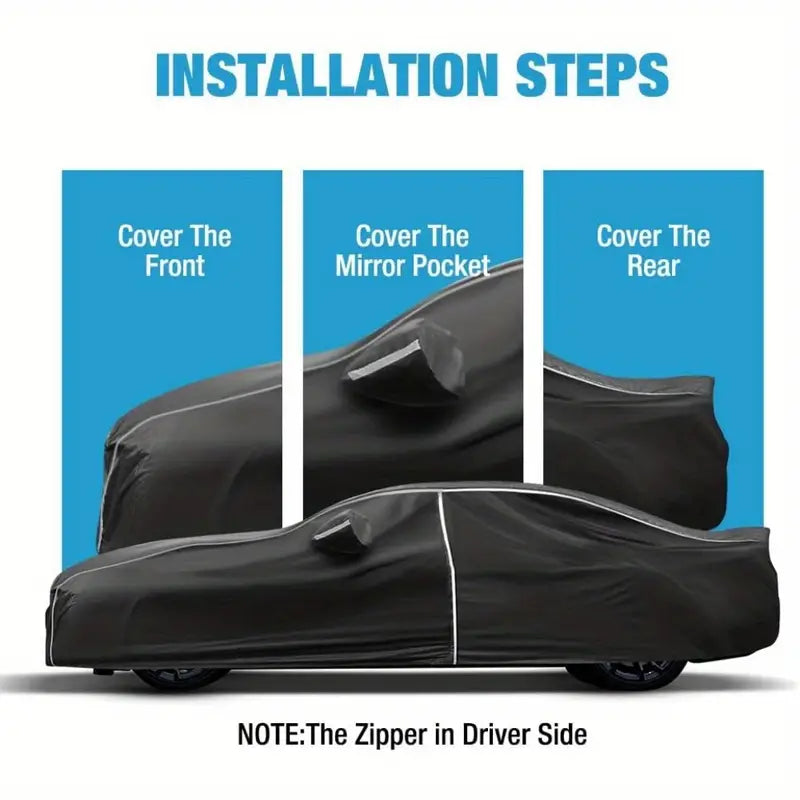 Car Cover for 2010-2024 Chevy Camaro All Weather 6 Layers with Storage Bag