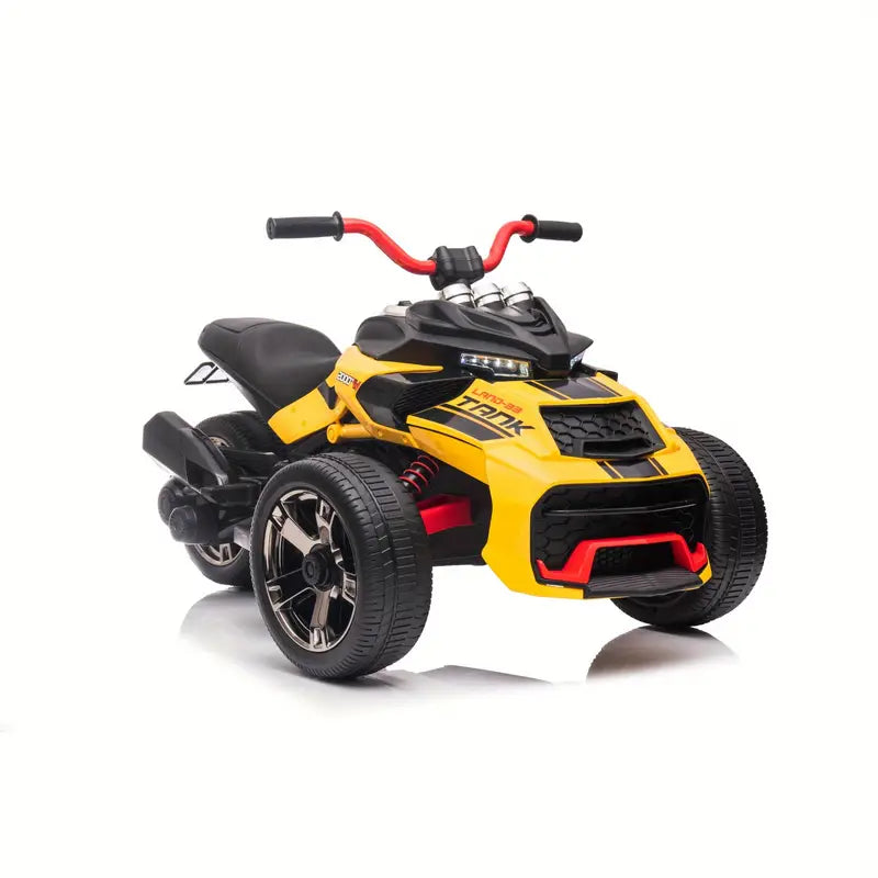 24V Kids Ride on All-Terrain Vehicle, 3 Wheeler Electric Vehicle, Battery Powered Ride on Motorcycle with LED Lights Yellow 1724058659926-692ffde64f804608a7aff31092dc558b-goods